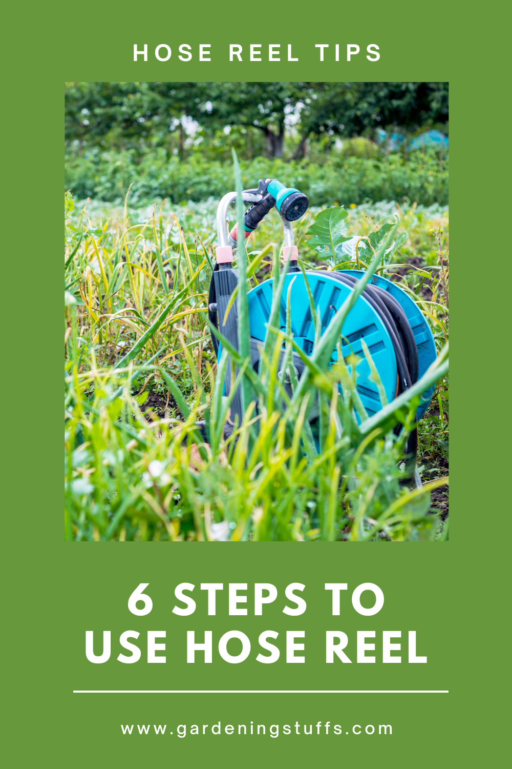 Check out our guide, these 6 steps are the complete instructions to use the hose reel and you will be able to understand it better while you are using it.