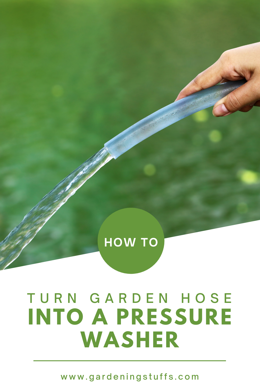 Do you know that you can convert your ordinary garden hose into a pressure washer? In this article, we have listed the steps that you need to follow to convert your garden hose into a pressure washer.