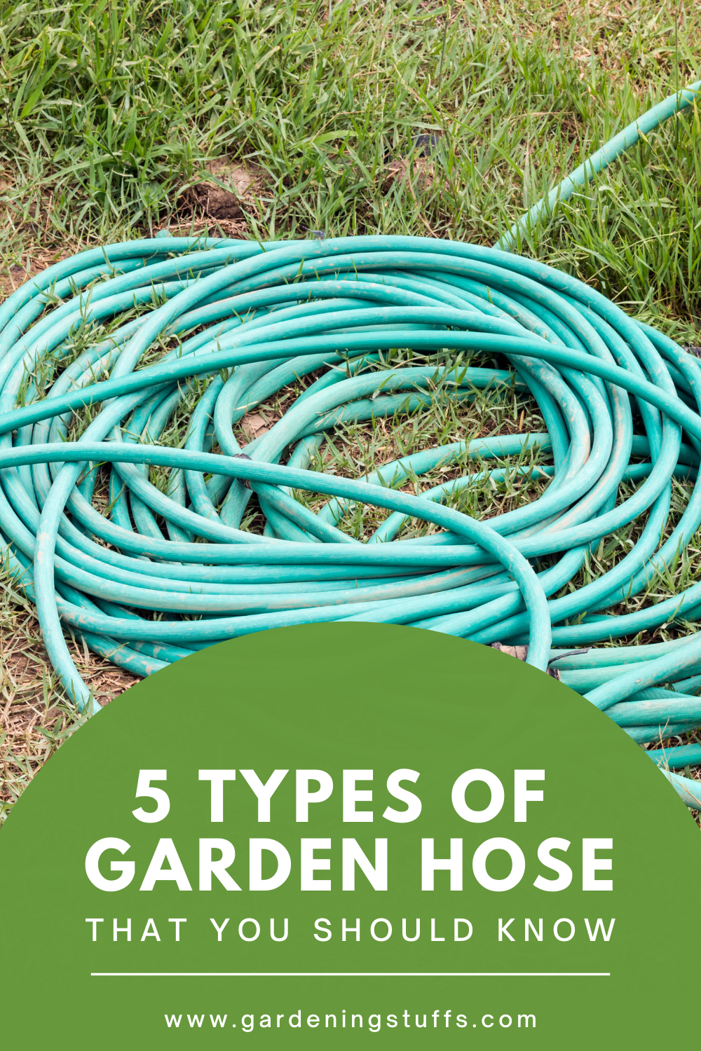 There are different types of garden hose. There are flexible hoses, expandable garden hoses, coil garden hoses, and garden hoses that are safe for drinking water use.
